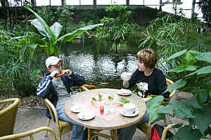 Cafe in der Biosphäre