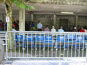 kranke Pilger in Lourdes